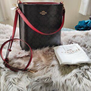 COACH Molly Bucket Bag, Brown Signature Canvas